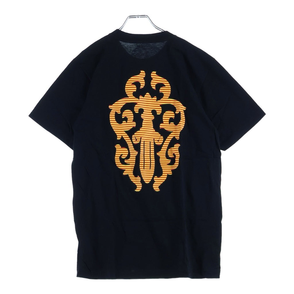 CHROME HEARTS(クロムハーツ) VINE DAGGER S/S TEE ヴァインダガー バックストライプダガー 半袖 クルーネック Tシャツ カットソー ブラック