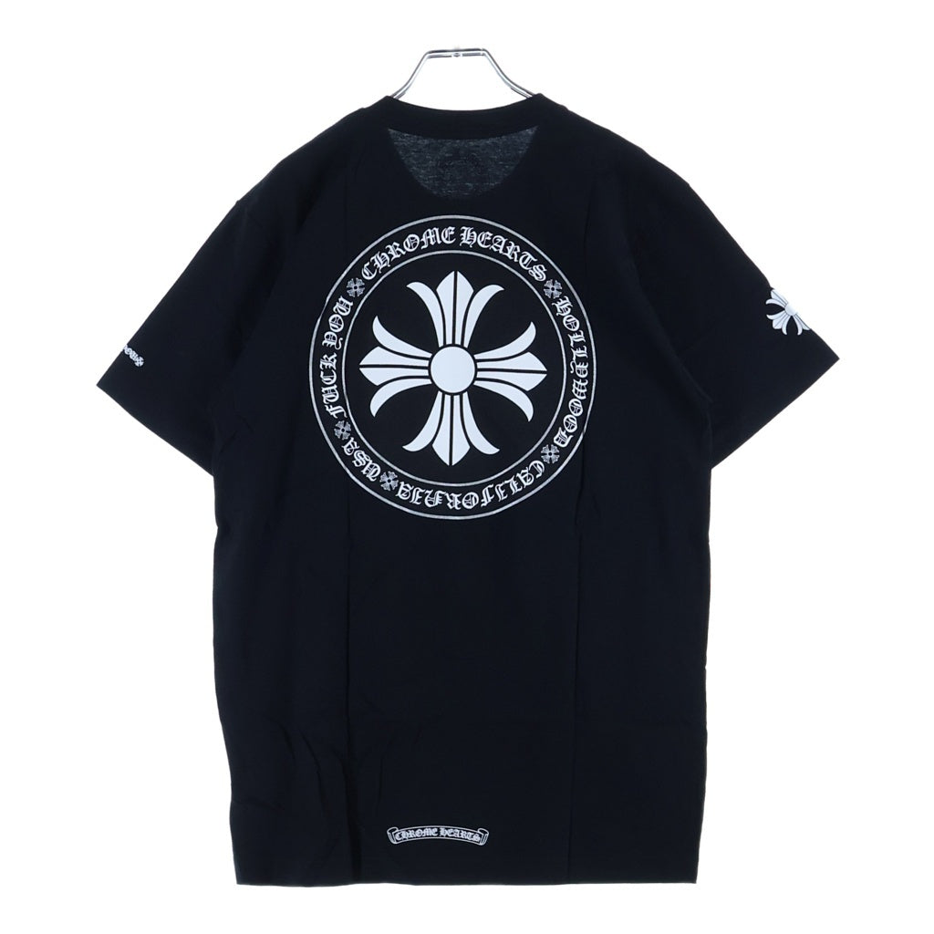 CHROME HEARTS(クロムハーツ) Circle CH Plus Hollywood Fuck you サークル CHプラス ハリウッド ファックユー 半袖カットソー ブラック