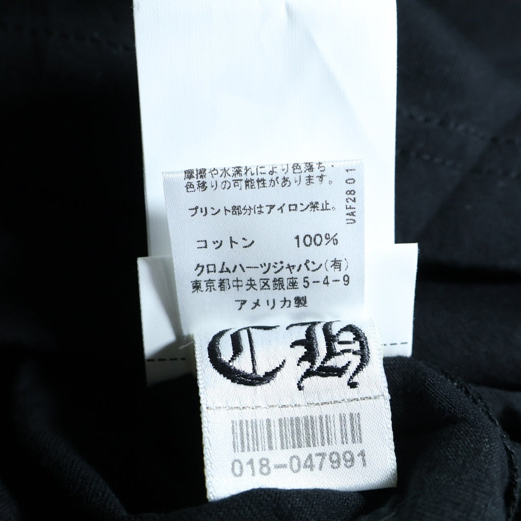 CHROME HEARTS(クロムハーツ) Circle CH Plus Hollywood Fuck you サークル CHプラス ハリウッド ファックユー 半袖カットソー ブラック