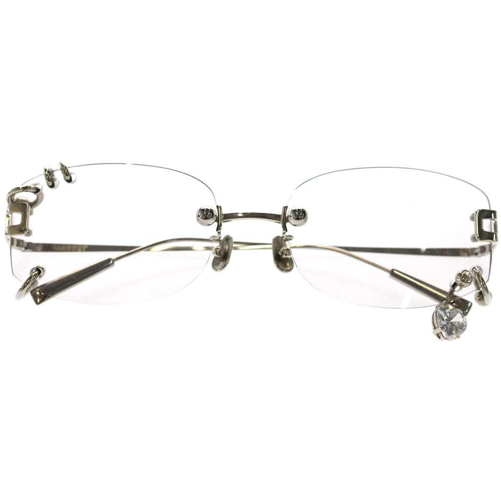 AMBUSH(アンブッシュ) Pierced Sunglasse 12114551 ピアス装飾サングラス シルバーテンプルアイウェア 眼鏡 シルバー レディース