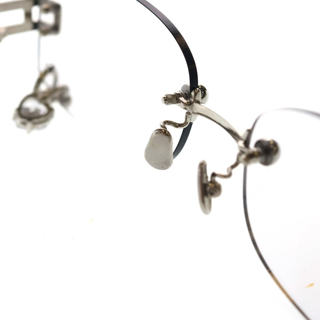 AMBUSH(アンブッシュ) Pierced Sunglasse 12114551 ピアス装飾サングラス シルバーテンプルアイウェア 眼鏡 シルバー レディース