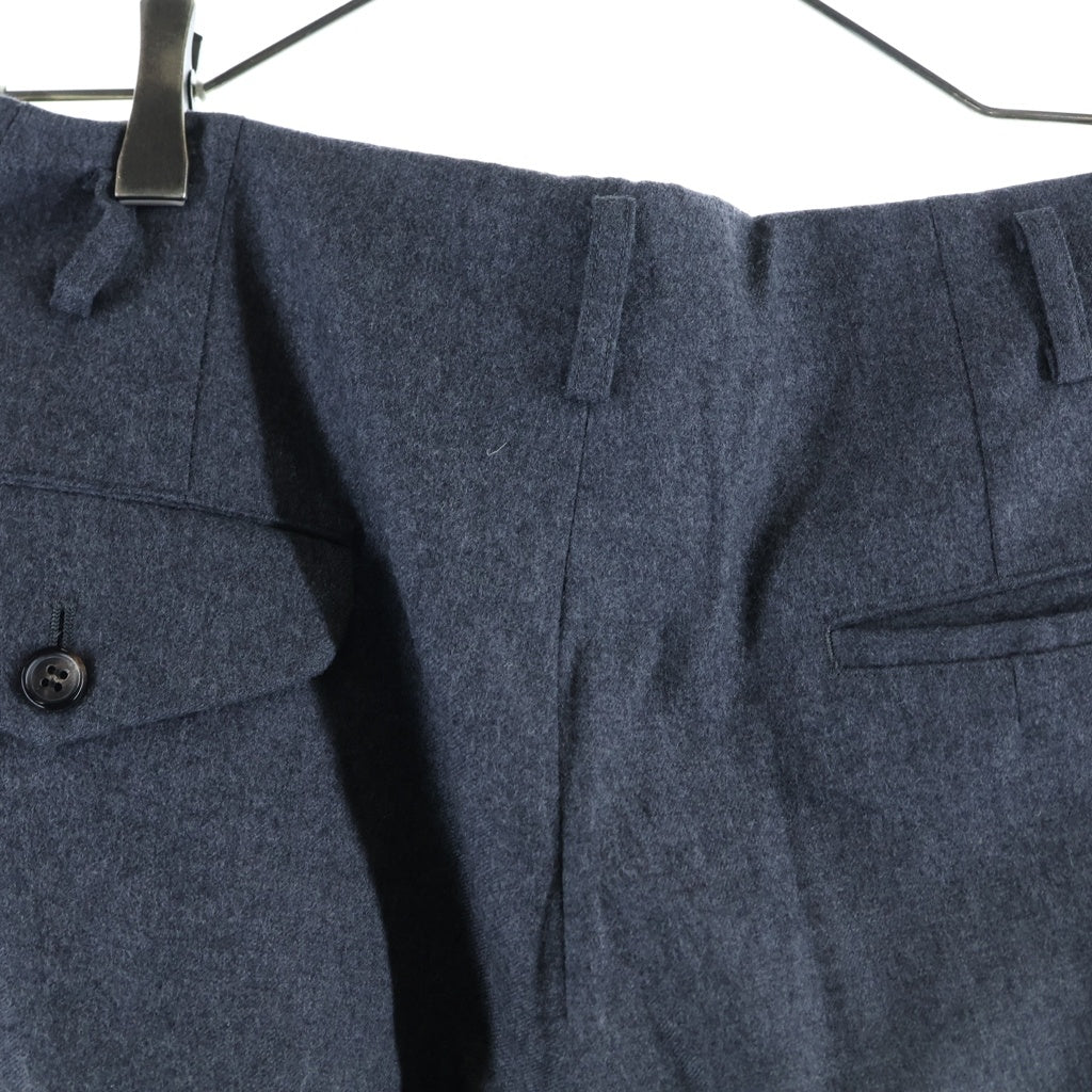 COMME des GARCONS HOMME PLUS(コムデギャルソンオムプリュス) 21AW ウールスラックス サイドライン ジッパーフライ グレー PH-P038
