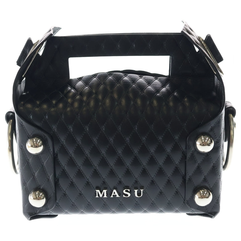 MASU(エムエーエスユー) 25AW LEATHER CAKE BAG レザー ケーキバッグ ブラック