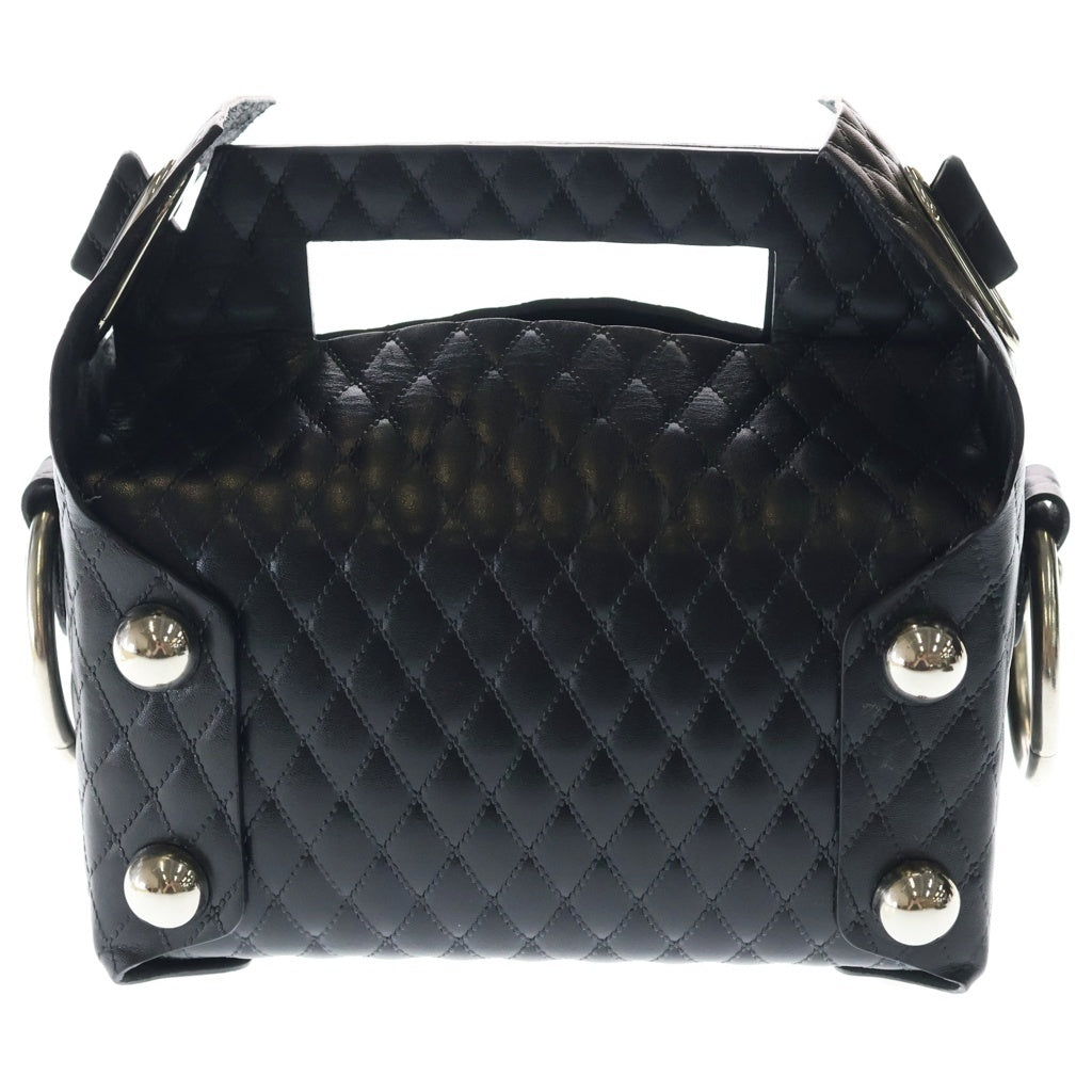 MASU(エムエーエスユー) 25AW LEATHER CAKE BAG レザー ケーキバッグ ブラック