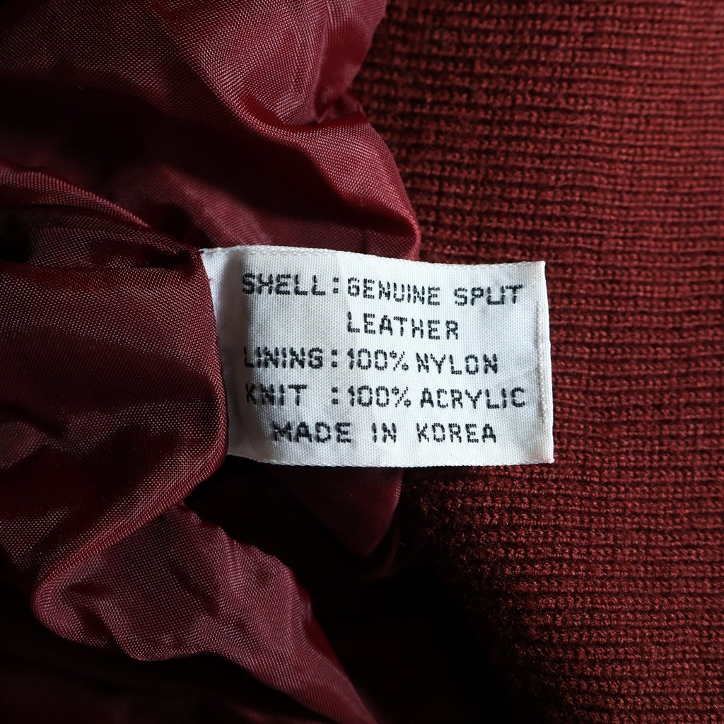VINTAGE(ヴィンテージ) 80s VINTAGE HILL&ARCHER SPLIT LEATHER スウェードレザー ジップアップジャケット レッド 42-7919