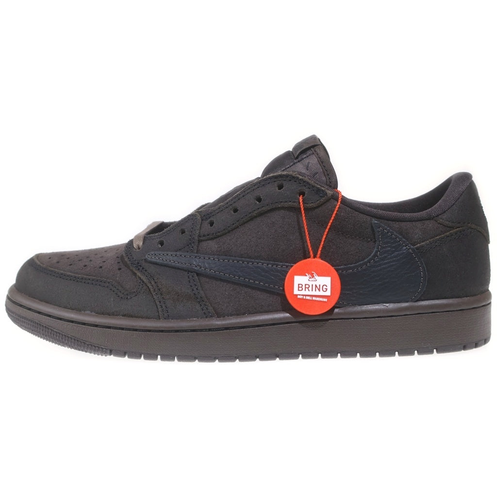 NIKE(ナイキ) ×TRAVIS SCOTT AIR JORDAN 1 LOW OG SP VELVET BROWN DM7866-202 トラヴィススコット エアジョーダン 1 ベルベット ローカットスニーカー US9.5/27.5cm