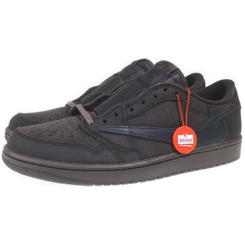 NIKE(ナイキ) ×TRAVIS SCOTT AIR JORDAN 1 LOW OG SP VELVET BROWN DM7866-202 トラヴィススコット エアジョーダン 1 ベルベット ローカットスニーカー US9.5/27.5cm