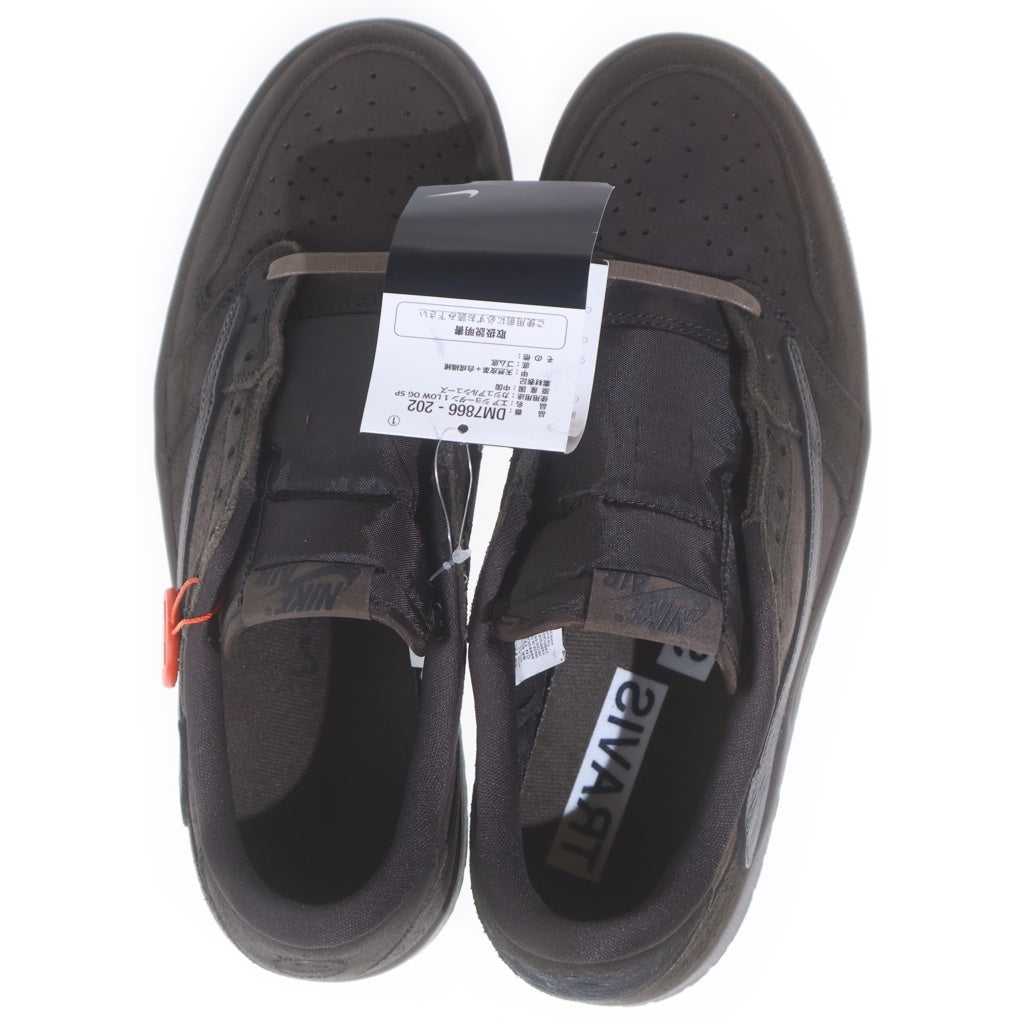 NIKE(ナイキ) ×TRAVIS SCOTT AIR JORDAN 1 LOW OG SP VELVET BROWN DM7866-202 トラヴィススコット エアジョーダン 1 ベルベット ローカットスニーカー US9.5/27.5cm