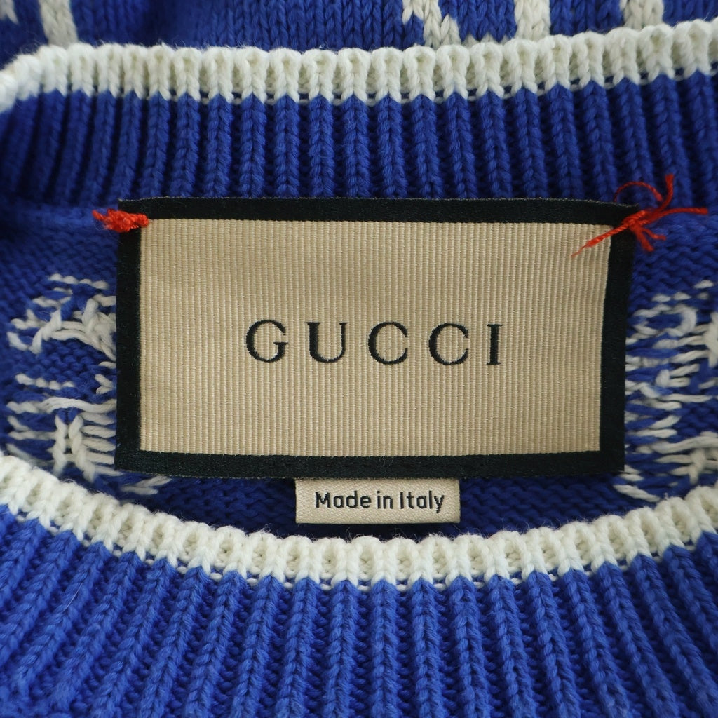 グッチ GUCCI ニット GUCCI(グッチ) 22SS GG Cotton Knit Sweatshirt GG総柄 コットン