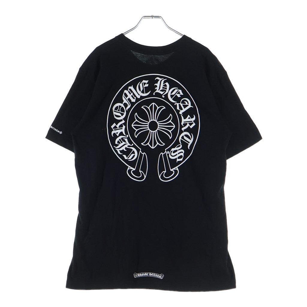 CHROME HEARTS(クロムハーツ) HORSESHOE S/S TEE ホースシュープリント ポケット半袖Tシャツ カットソー ブラック