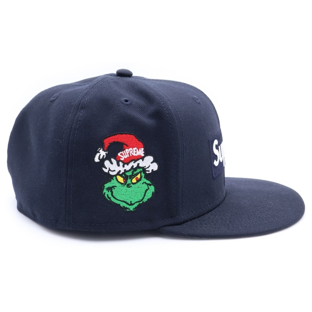 SUPREME(シュプリーム) 24AW×NEW ERA×Grinch Box Logo Cap ニューエラ グリンチ ボックスロゴ ベースボールキャップ 帽子 ネイビー
