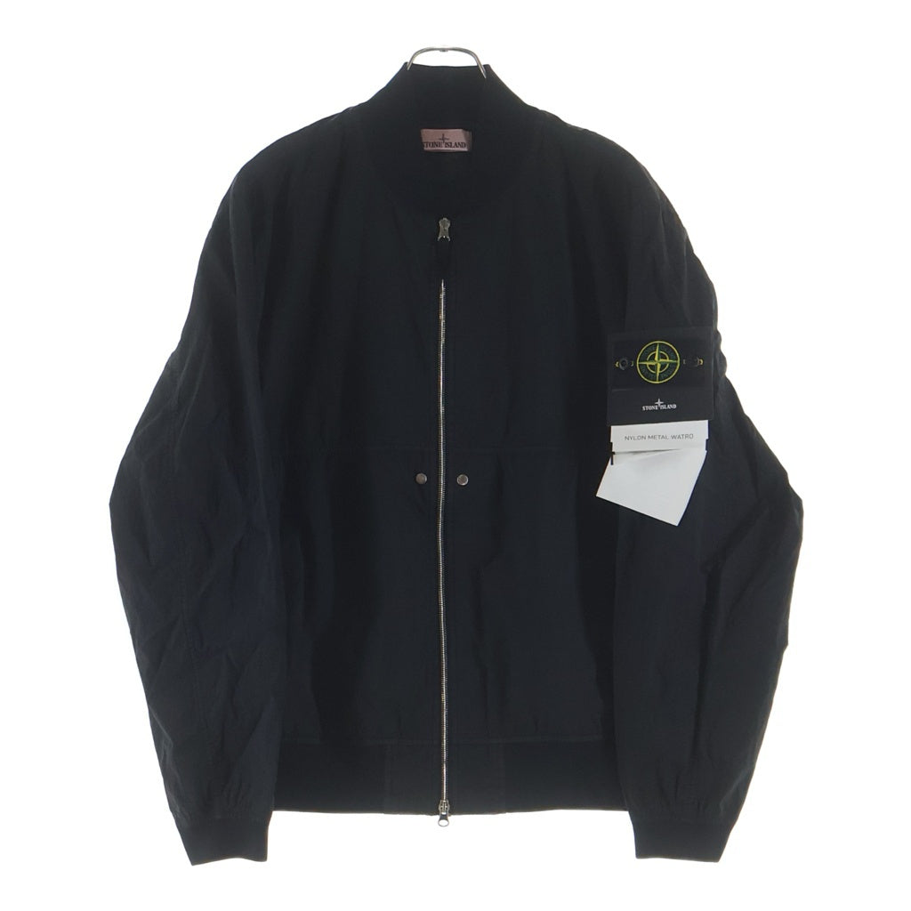 STONE ISLAND(ストーンアイランド) 25SS NYLON METAL WATRO アームワッペン ジップアップナイロンジャケット ブラック K1S154100019