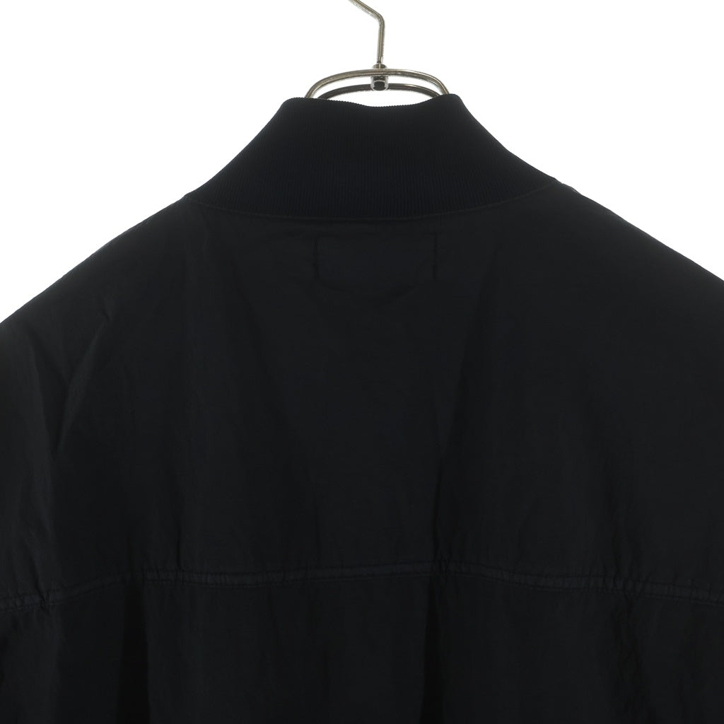 STONE ISLAND(ストーンアイランド) 25SS NYLON METAL WATRO アームワッペン ジップアップナイロンジャケット ブラック K1S154100019