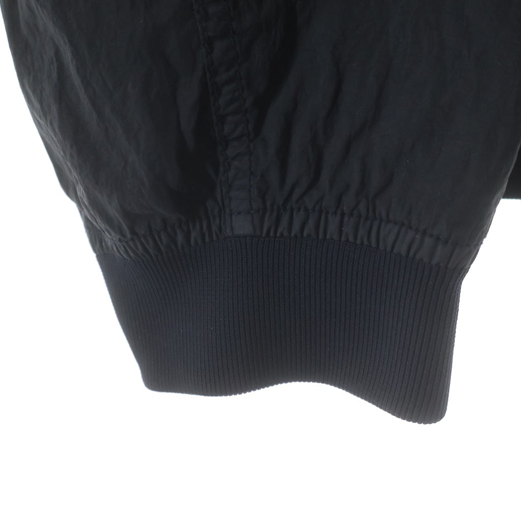 STONE ISLAND(ストーンアイランド) 25SS NYLON METAL WATRO アームワッペン ジップアップナイロンジャケット ブラック K1S154100019