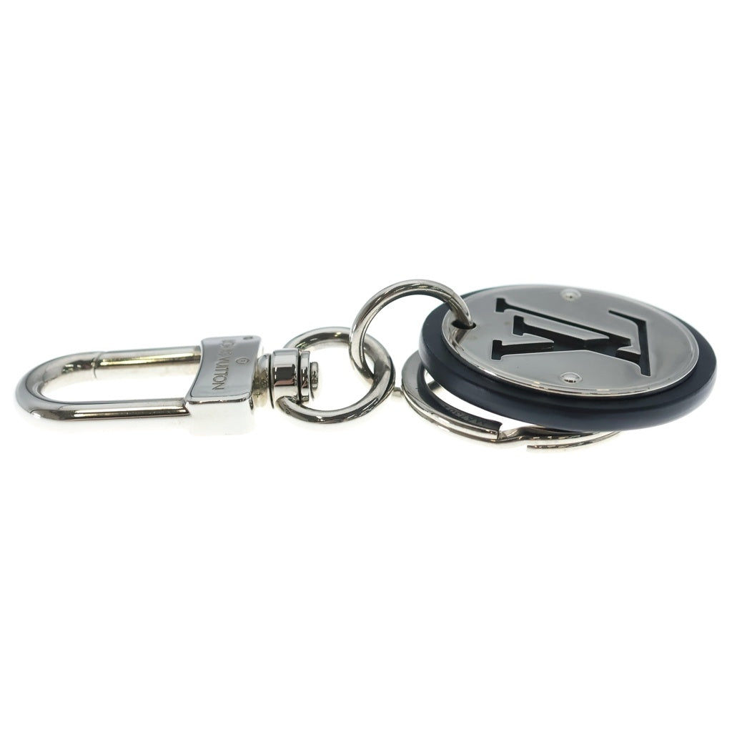 LOUIS VUITTON(ルイヴィトン) ポルトクレ LVサークル バッグチャーム キーホルダー キーリング ブラック/シルバー M67362