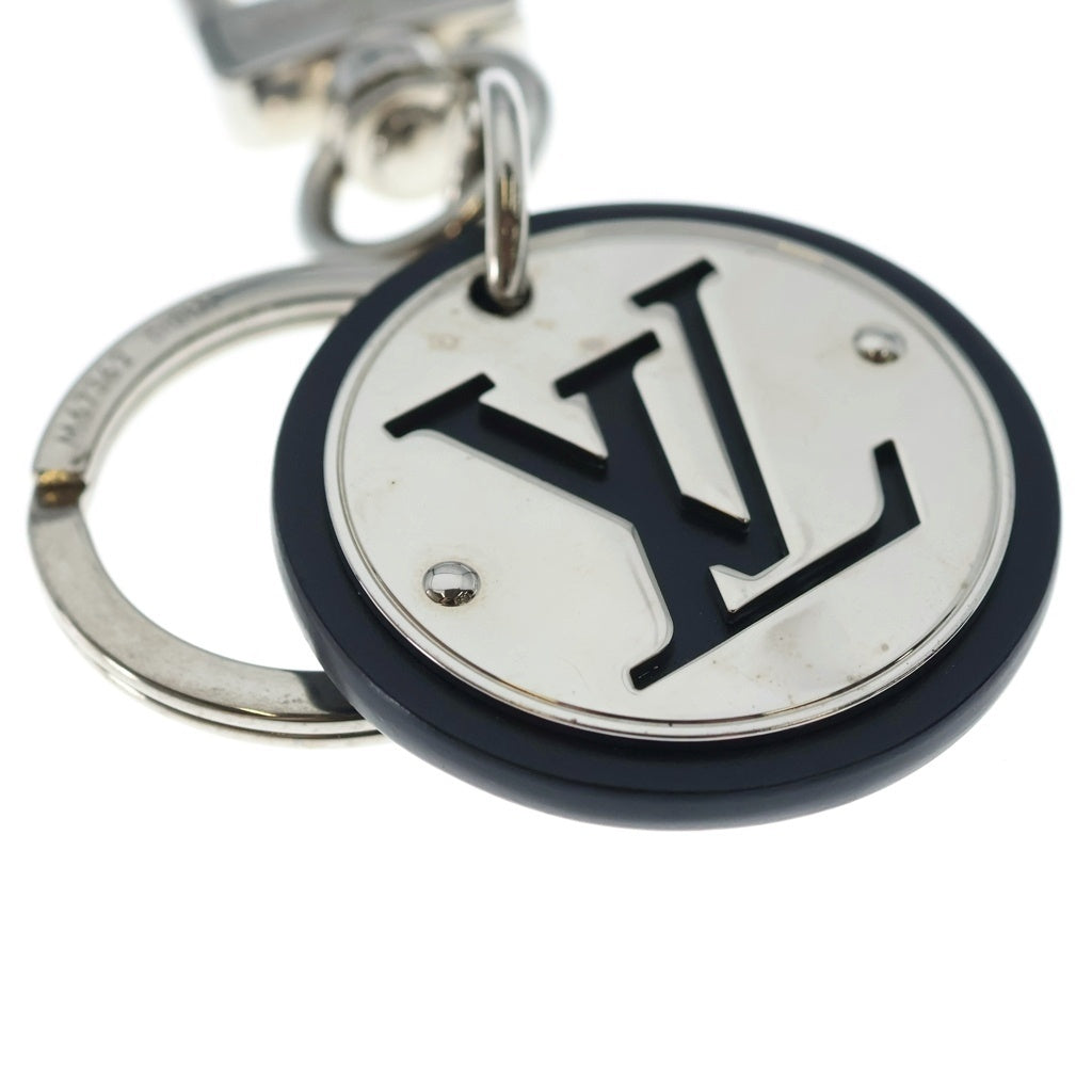 LOUIS VUITTON(ルイヴィトン) ポルトクレ LVサークル バッグチャーム キーホルダー キーリング ブラック/シルバー M67362