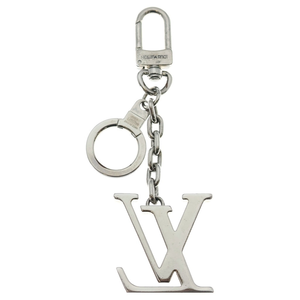 LOUIS VUITTON(ルイヴィトン) ポルト クレ・イニシャル バックチャーム キーホルダー キーリング シルバー M65071 レディース