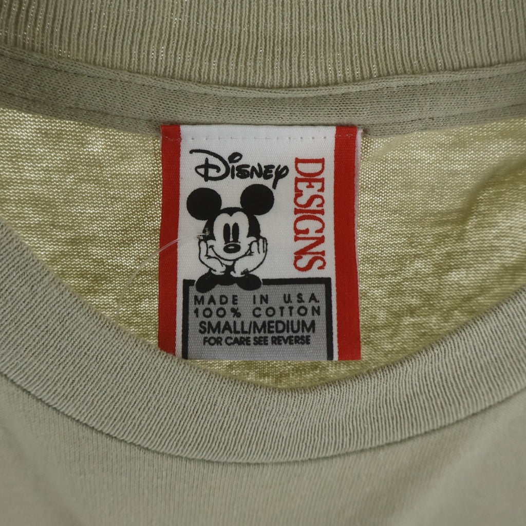 VINTAGE(ヴィンテージ) 90s Disney Land MAGICAL MOMENT 40th Tee ディズニーランド 40周年記念 半袖カットソー カーキ