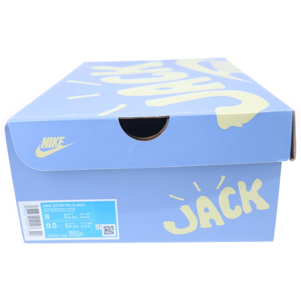 NIKE(ナイキ) ×TRAVIS SCOTT ZOOM FIELD JAXX トラヴィススコット ズーム フィールド ジャックス ローカットスニーカー ブラウン/ブルー US8/26.0cm HQ3072-400