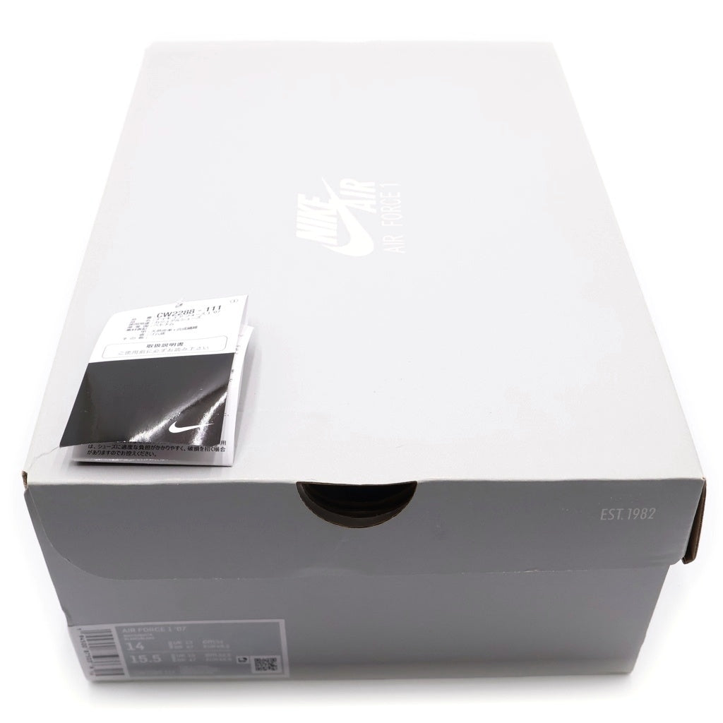 NIKE(ナイキ) AIR FORCE 1 '07 CW2288‐111 エアフォース1 ローカットスニーカー US14/32.0cm ホワイト
