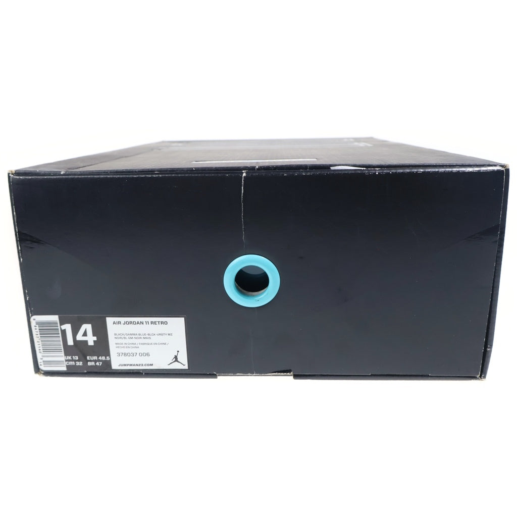 NIKE(ナイキ) 2013年製 AIR JORDAN 11 RETRO GAMMA BLUE 378037-006 エアジョーダン 11 ガンマブルー ハイカットスニーカー US14/32.0cm ブラック