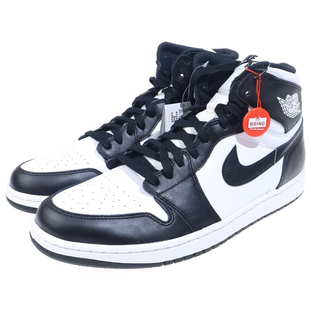 NIKE(ナイキ) 【観賞用 2013年製】AIR JORDAN 1 RETRO HIGH OG BLACK WHITE PANDA 555088-010 エアジョーダン1 パンダ ハイカットスニーカー ブラック/ホワイト US14/32cm