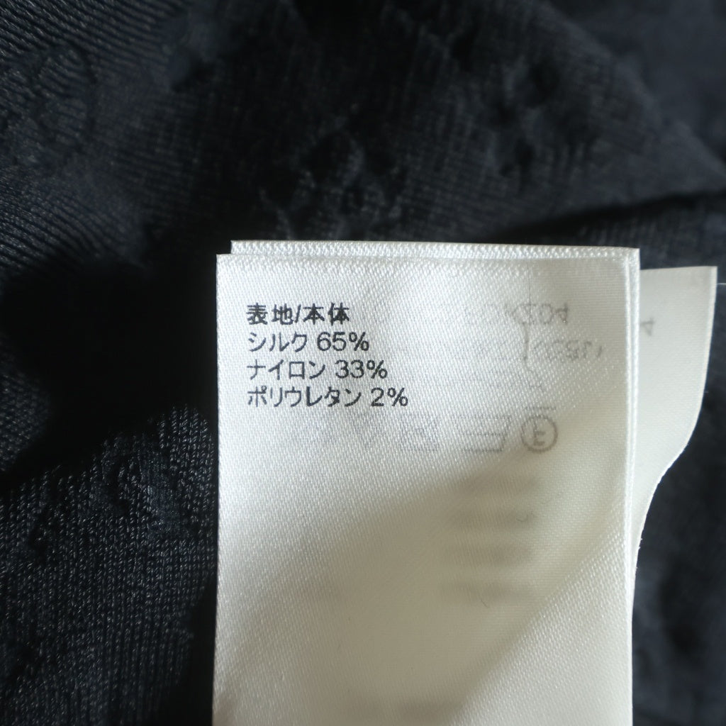 LOUIS VUITTON(ルイヴィトン) 23SS モノグラム エンボス スカート シルク混 ブラック RW231D YC2 FOKZ04 レディース
