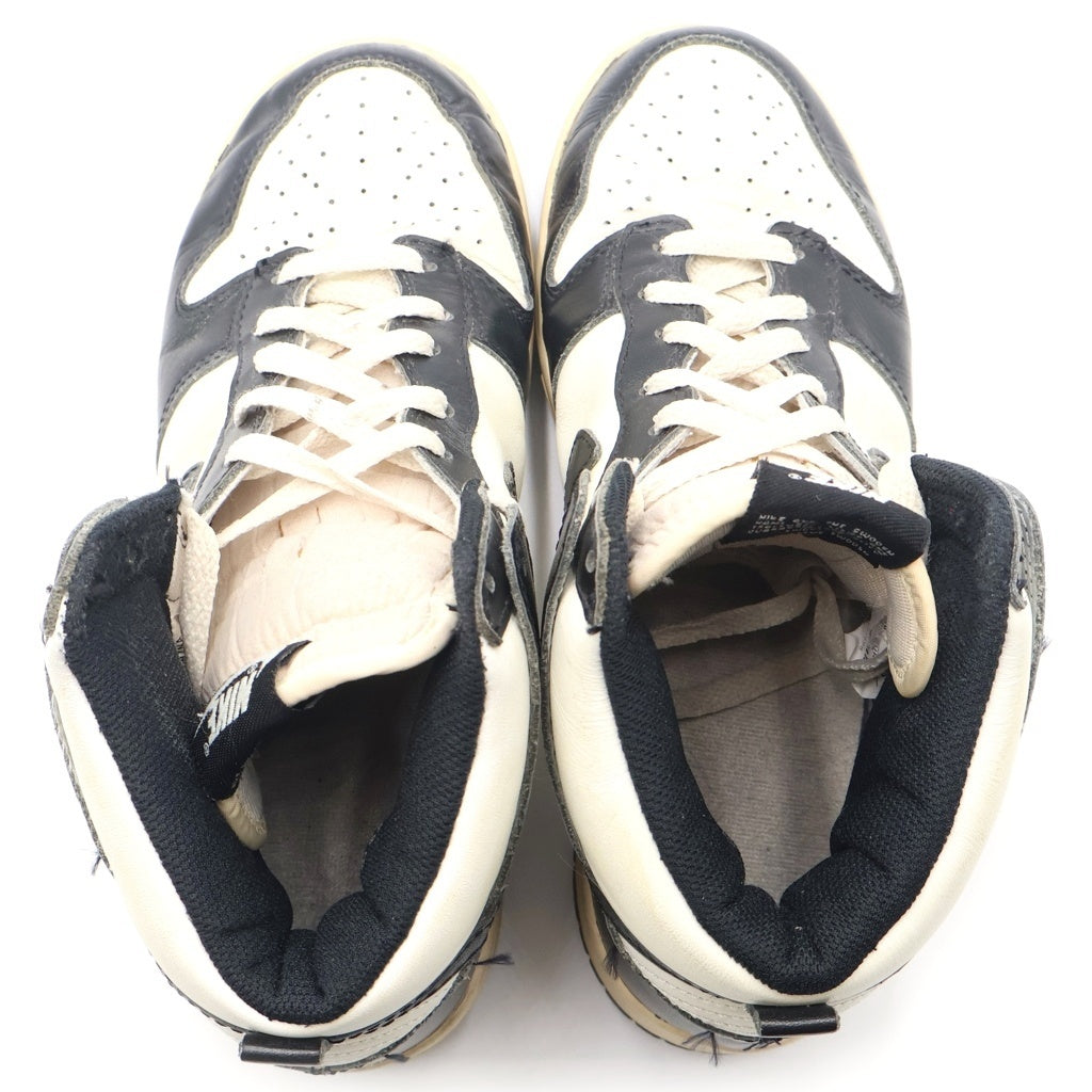 NIKE(ナイキ) 【観賞用2008年製】DUNK HIGH VNTG 318850-101 ダンクハイ ヴィンテージ パンダ ハイカットスニーカー ブラック/ホワイト US8.5/26.5cm