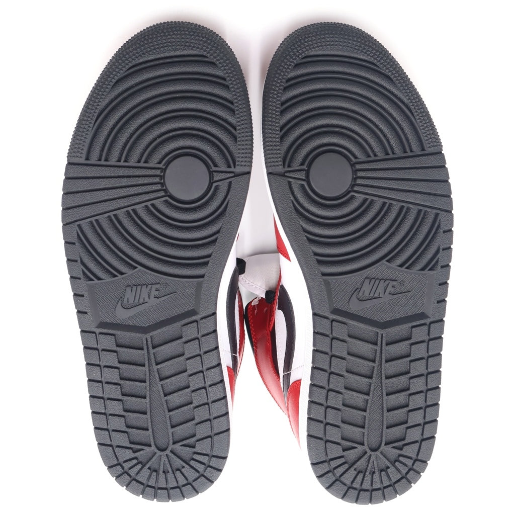 NIKE(ナイキ) AIR JORDAN 1 MID BRED TOE 554724-069 エアジョーダン1 ブレッド トゥ ミッドカットスニーカー レッド/ホワイト US9/27cm