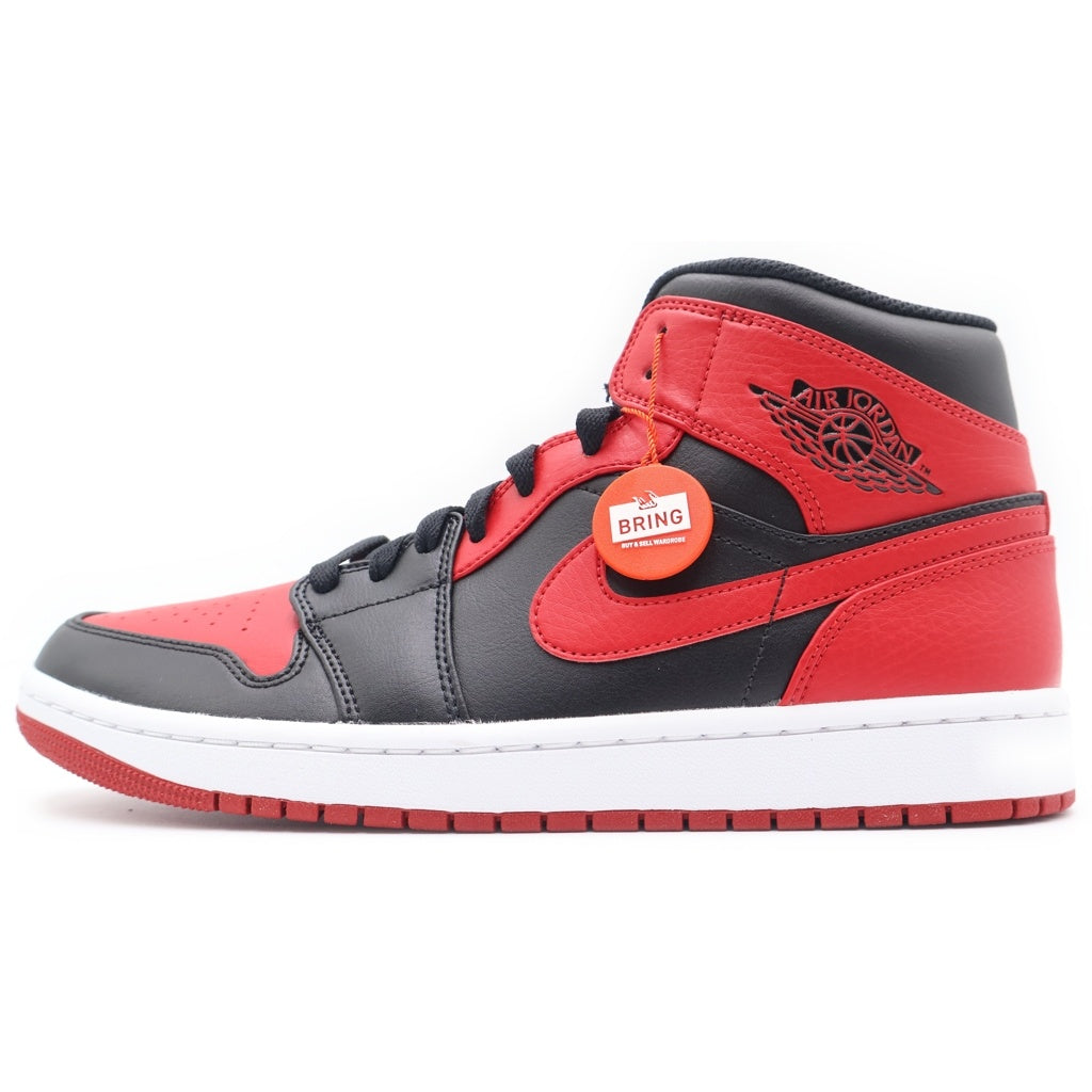 NIKE(ナイキ) AIR JORDAN1 MID 554724-074 エアジョーダン1 ミッドカットスニーカー レッド/ブラック US9/27cm