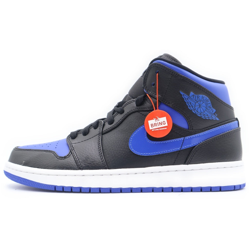 NIKE(ナイキ) AIR JORDAN 1 MID HYPER ROYAL 554724‐068 エアジョーダン1ミッド ハイパーロイヤル ハイカットスニーカー ブルー/ブラック US9.5/27.5cm