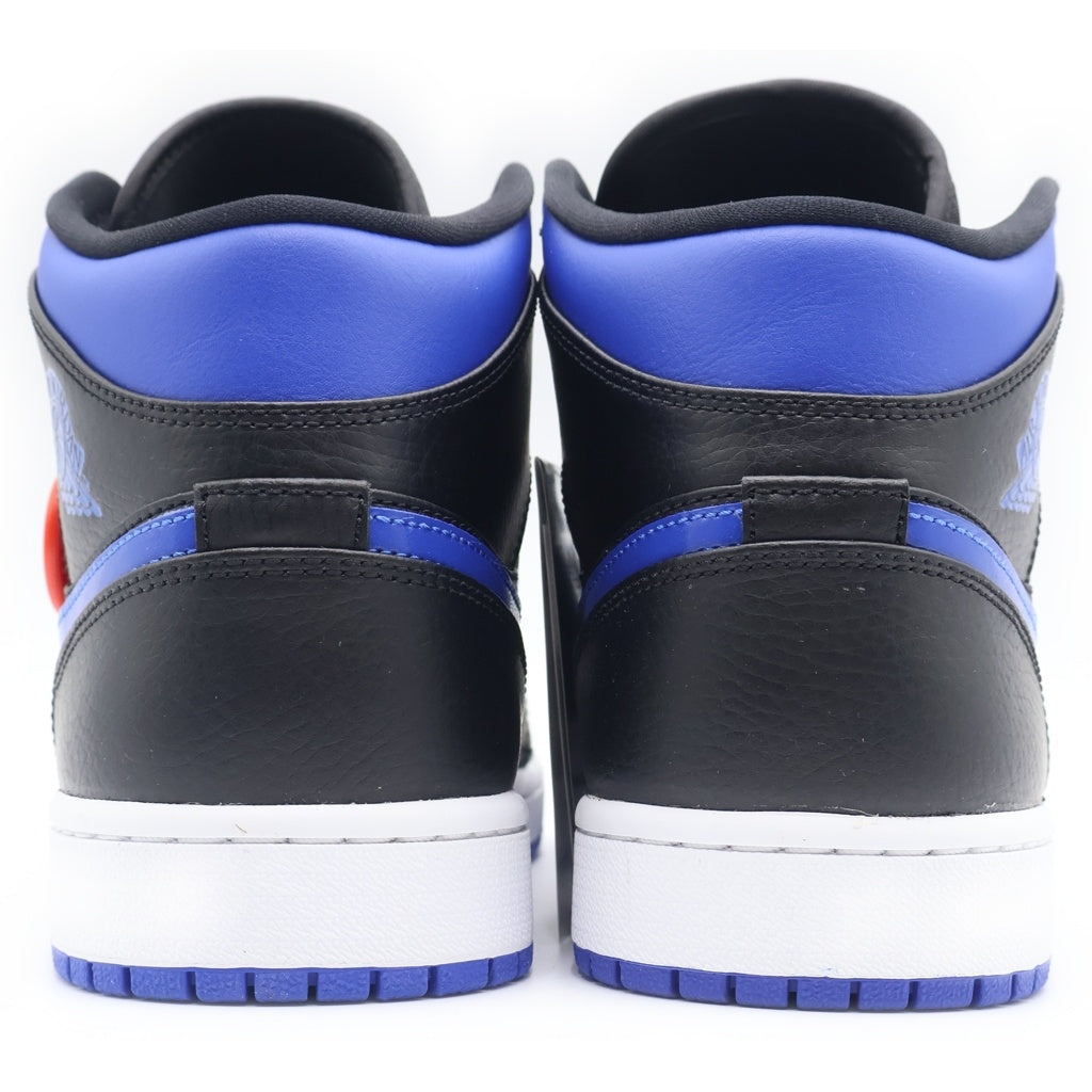 NIKE(ナイキ) AIR JORDAN 1 MID HYPER ROYAL 554724‐068 エアジョーダン1ミッド ハイパーロイヤル ハイカットスニーカー ブルー/ブラック US9.5/27.5cm
