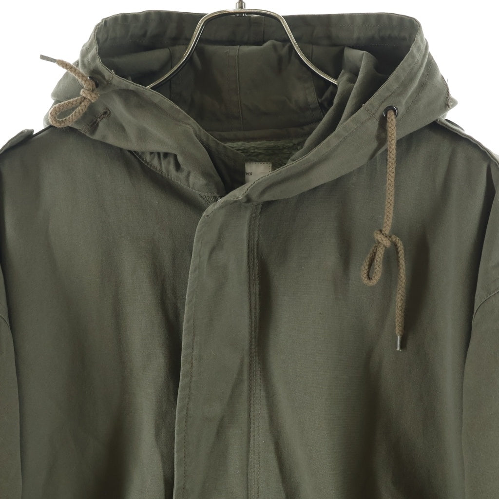 HOUSTON(ヒューストン) M-1951 PARKA SHELL COTTON JACKET ライナー付き コットン ロングジャケット カーキ