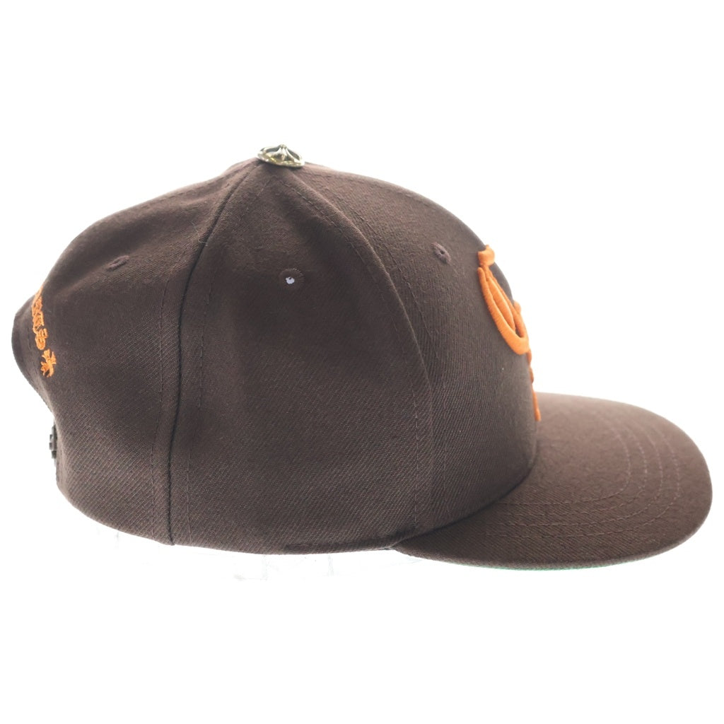 CHROME HEARTS(クロムハーツ) CH Logo Embroidery Trucker Cap CHロゴ刺繍 トラッカーキャップ ベースボールキャップ 帽子 ブラウン/オレンジ