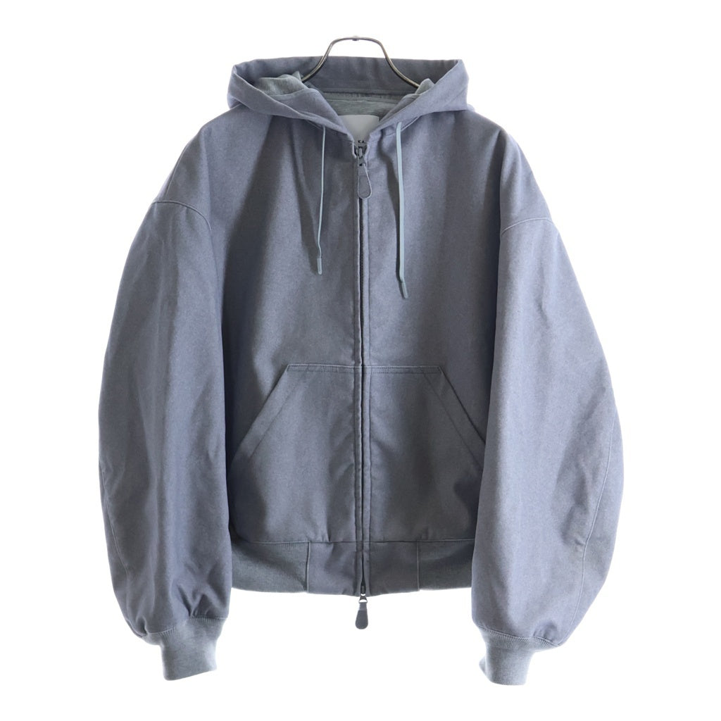 KAIKO(カイコー) CARRY FIGURE フロッキー加工 ジップアップパーカー フーディー グレー KAIKO-25-003