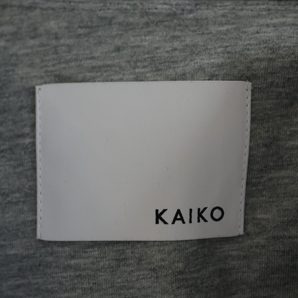 KAIKO(カイコー) CARRY FIGURE フロッキー加工 ジップアップパーカー フーディー グレー KAIKO-25-003