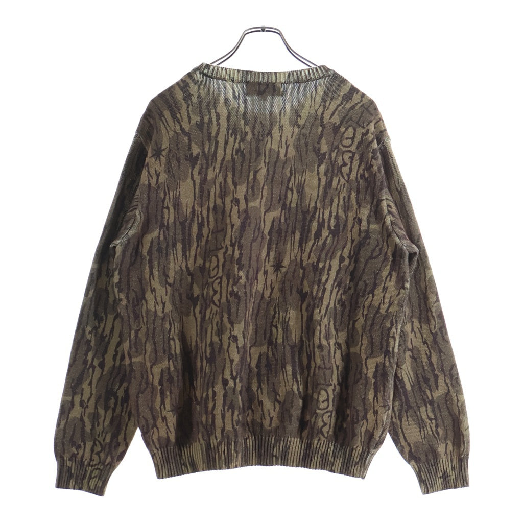 BoTT(ボット) Camo Printed Knit カモ柄 ライトセーター ブラウン 253BoTT27