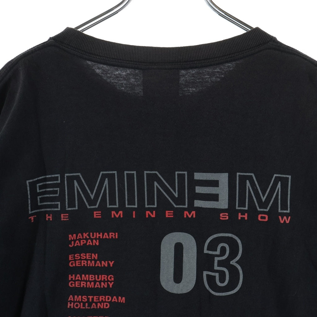 VINTAGE(ヴィンテージ) 00s EMINEM 2003 THE EMINEM SHOW エミネム ツアー半袖Tシャツカットソー ブラック