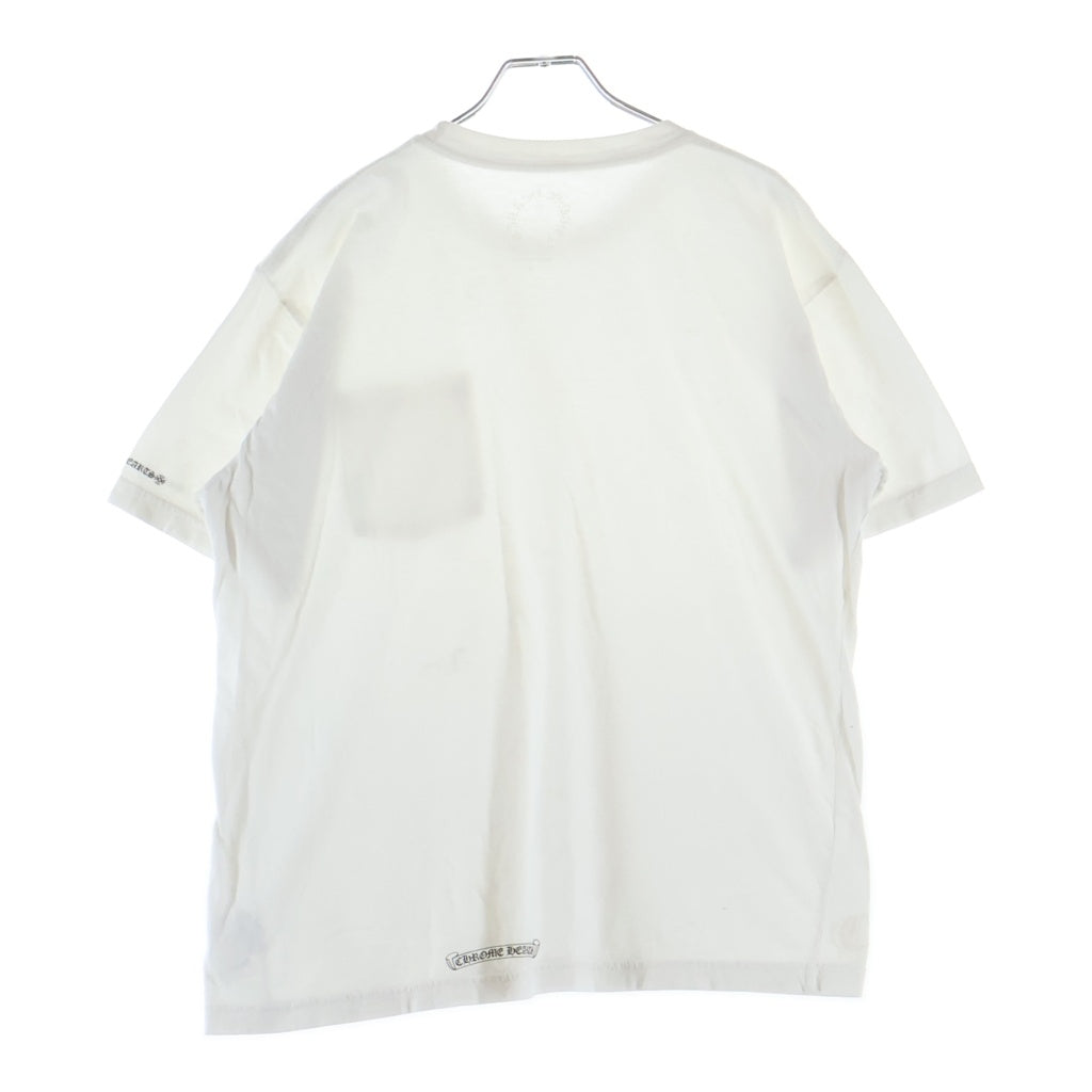 CHROME HEARTS(クロムハーツ) CH T-SHIRT ネックロゴ 半袖Tシャツ カットソー ホワイト