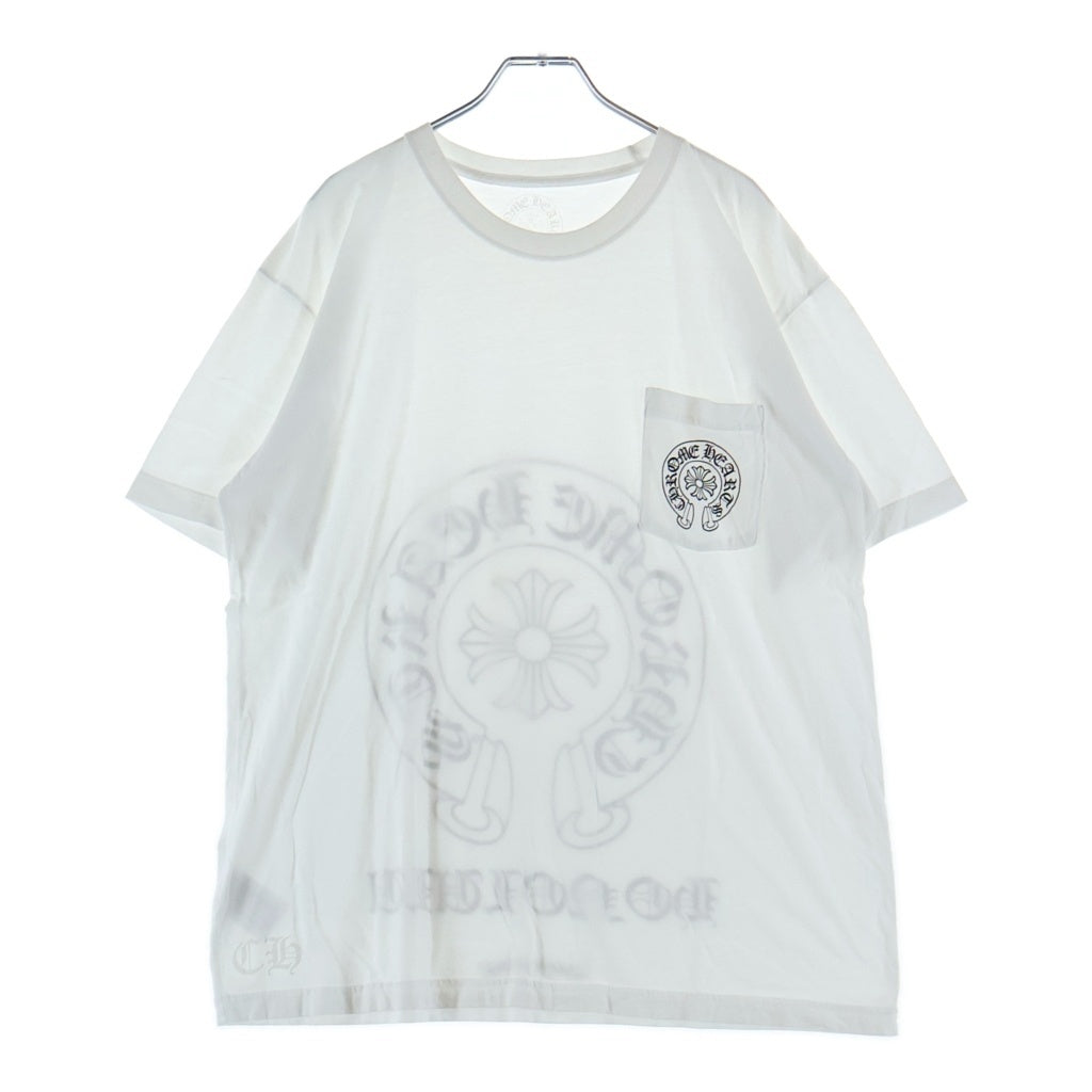 CHROME HEARTS(クロムハーツ) HONOLULU Limited Horseshoe Tee ホノルル限定 ホースシュープリント 半袖Tシャツ カットソー ホワイト