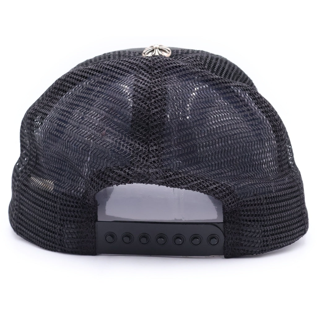 CHROME HEARTS(クロムハーツ) RUCKER CAP CHパッチ メッシュ トラッカーキャップ 帽子 ブラック