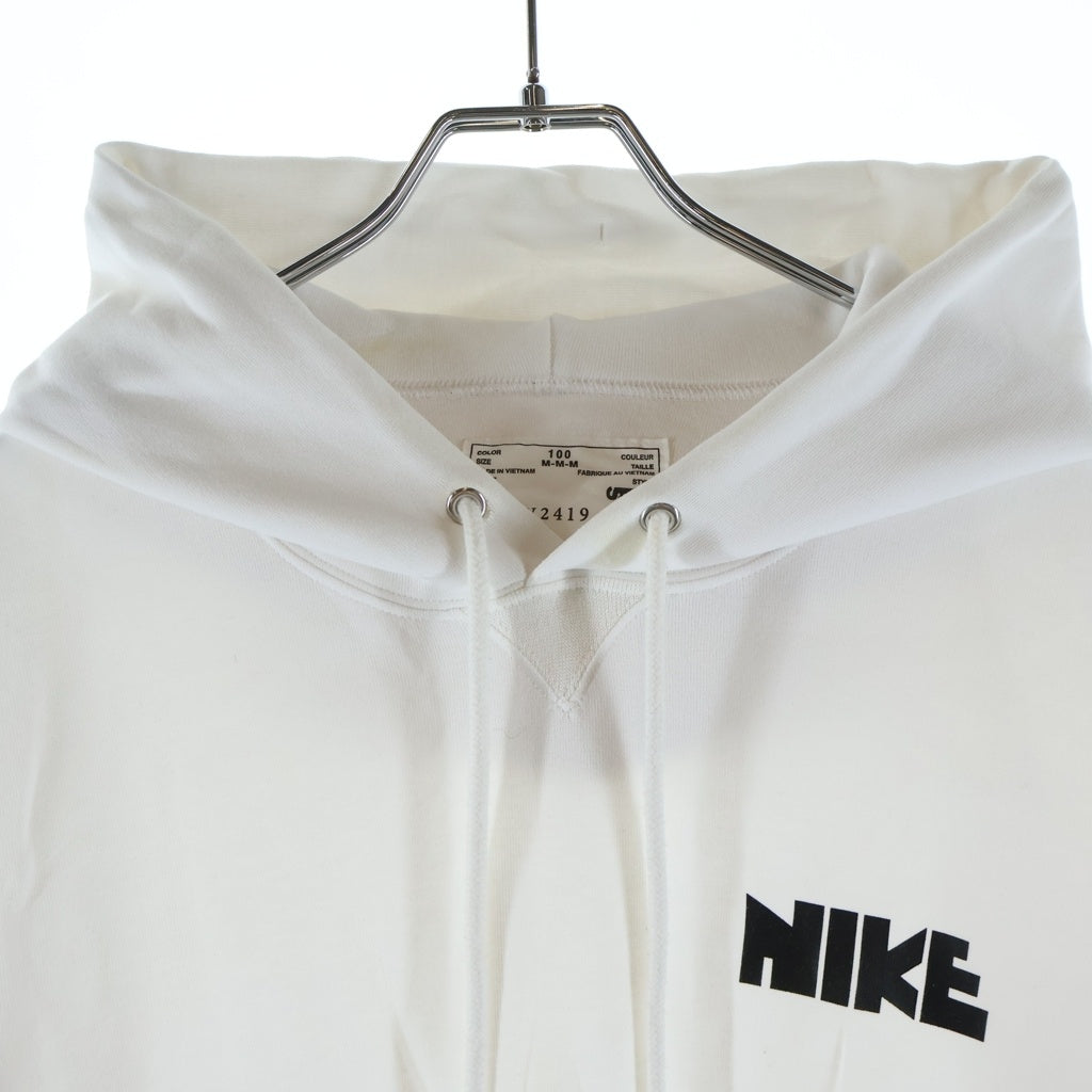 Sacai(サカイ) ×NIKE NRG HOODIE ナイキ ナイロン切替プルオーバーパーカー フーディー ホワイト S#CW2419/CW2419-100