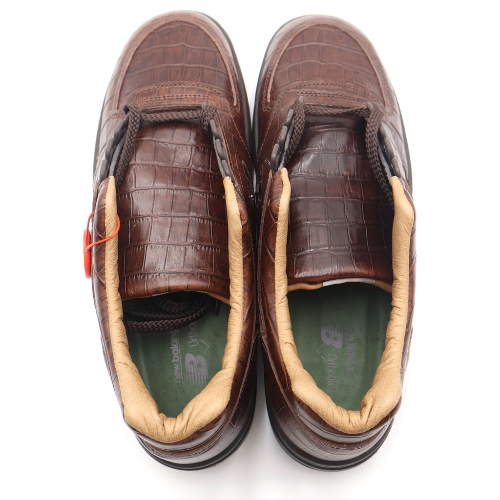 New Balance(ニューバランス) Allerdale×END. UADWCRO 280足限定 アラーデール クロコ型押し レザースニーカー ブラウン US11/29cm