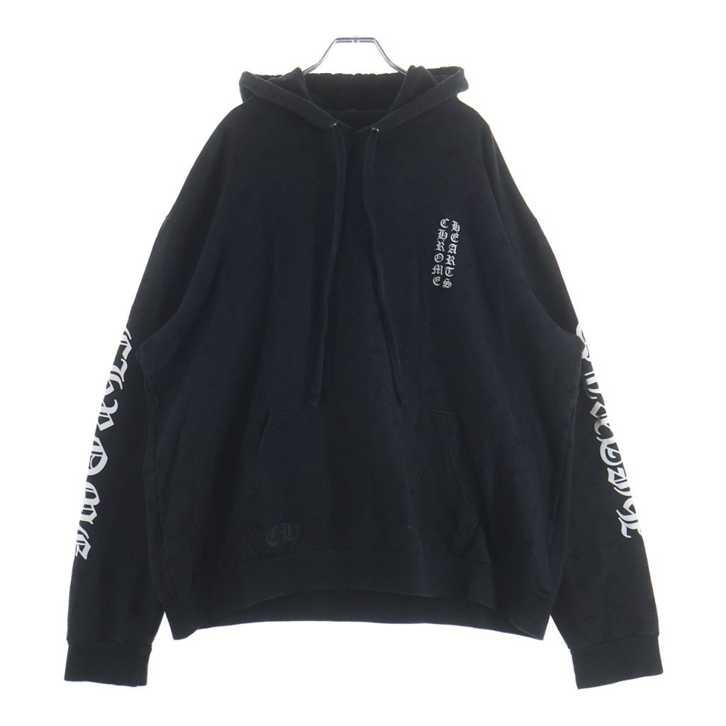CHROME HEARTS(クロムハーツ) SWTSHRT PLVR CHプラス総柄プルオーバーパーカーブラック