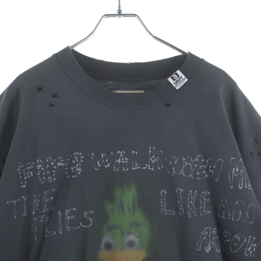 MAISON MIHARAYASUHIRO(メゾンミハラヤスヒロ) Distressed Tee ディストレスト 半袖カットソー グレー J14TS752