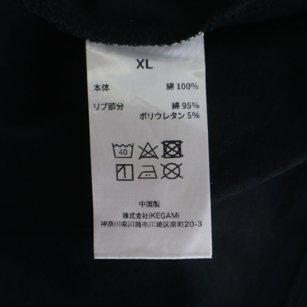 LAST NEST(ラスト ネスト) 26SS CRACKED CROSS LOGO T-SHIRT バック クロスロゴ 半袖カットソー ブラック