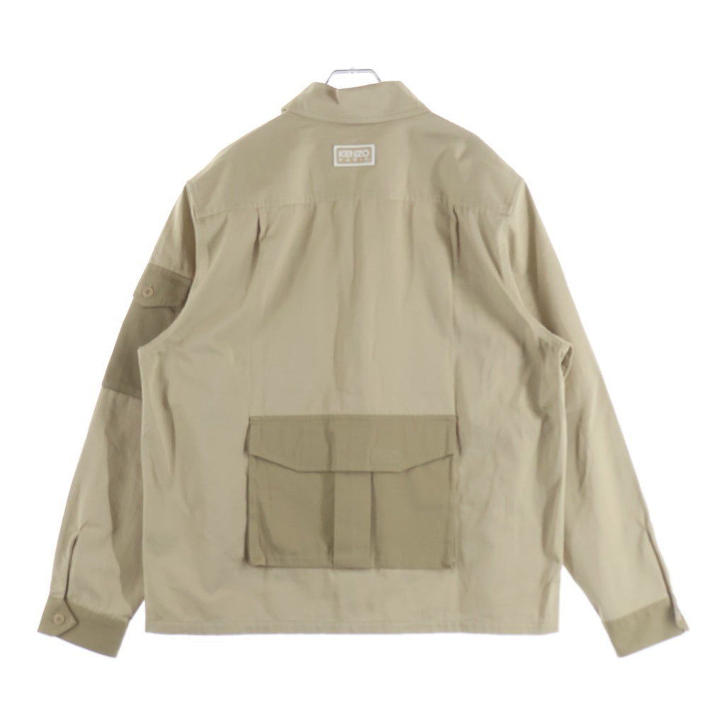KENZO(ケンゾー) CARGO SHIRT カーゴ 長袖ワークシャツ ベージュ 116641 FE65CH5019CA