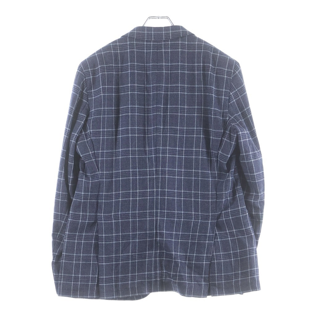 EMPORIO ARMANI(エンポリオアルマーニ) SARTORIAL DECO シルク混 2Bテーラードジャケット ブルー W1GS50 W1831