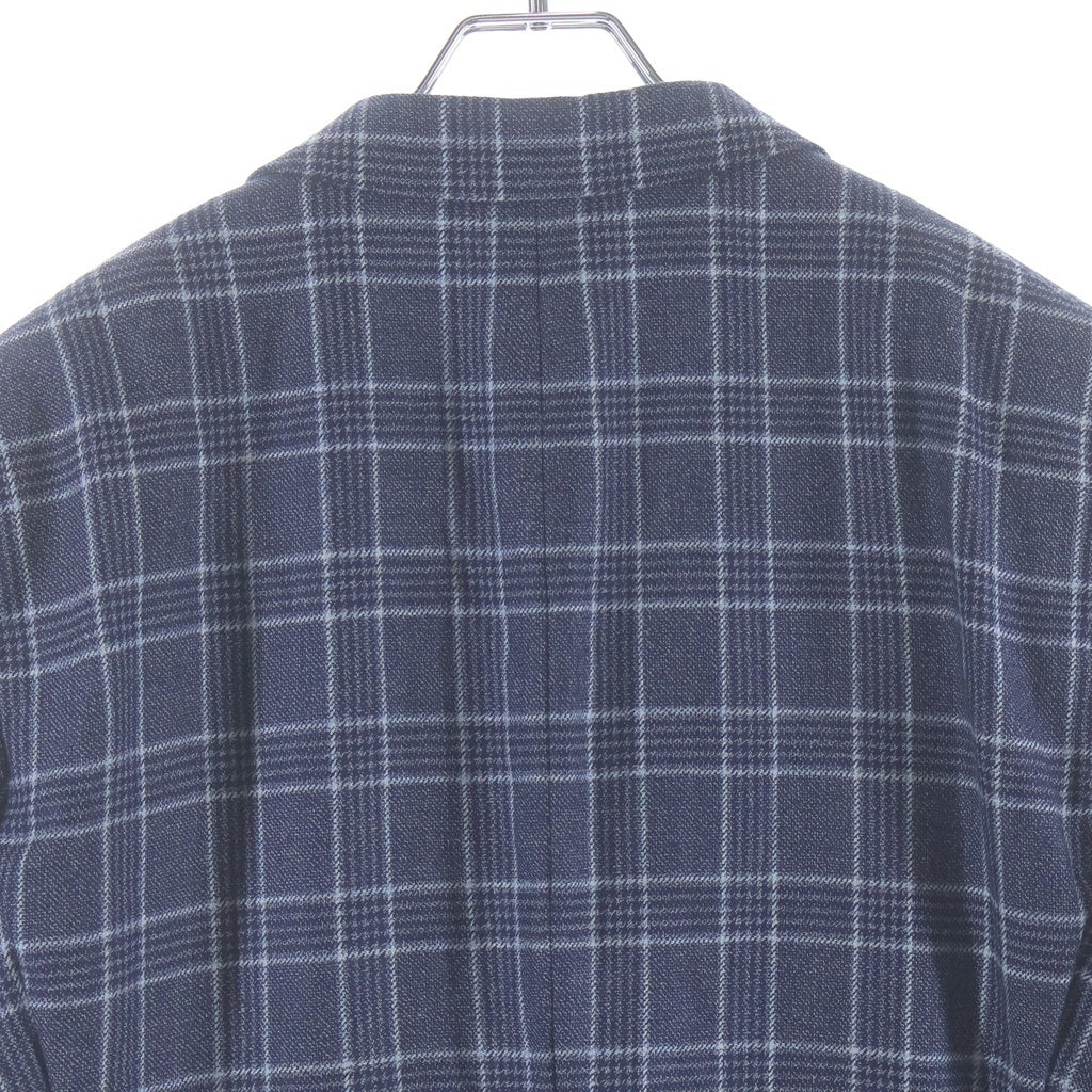 EMPORIO ARMANI(エンポリオアルマーニ) SARTORIAL DECO シルク混 2Bテーラードジャケット ブルー W1GS50 W1831