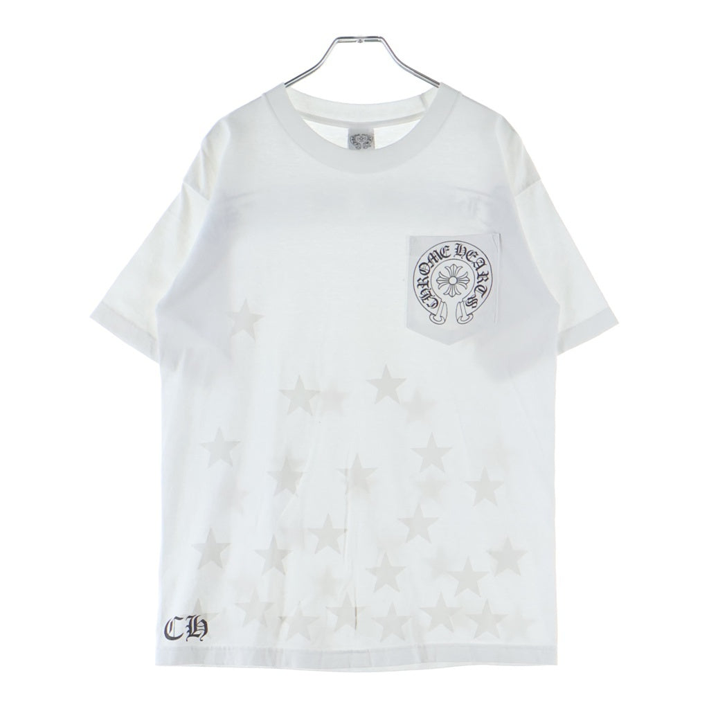 CHROME HEARTS(クロムハーツ) OLD S/S TEE オールド スタープリント バックスクロールラベル 半袖Tシャツカットソー ホワイト